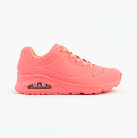 Skechers UNO - STAND ON AIR Womens Trainers Coral