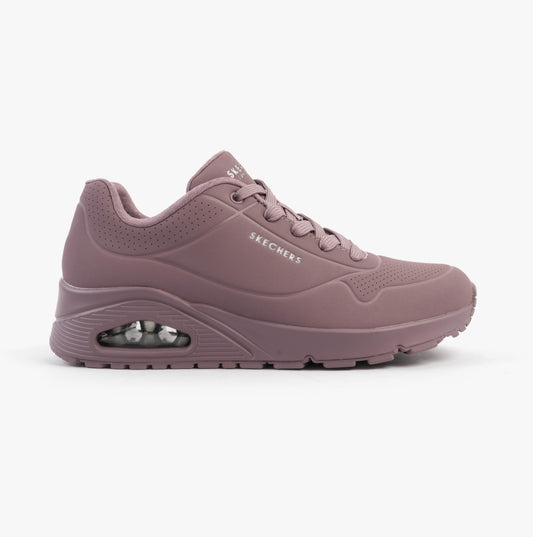 Skechers UNO - STAND ON AIR Womens Trainers Dark Mauve