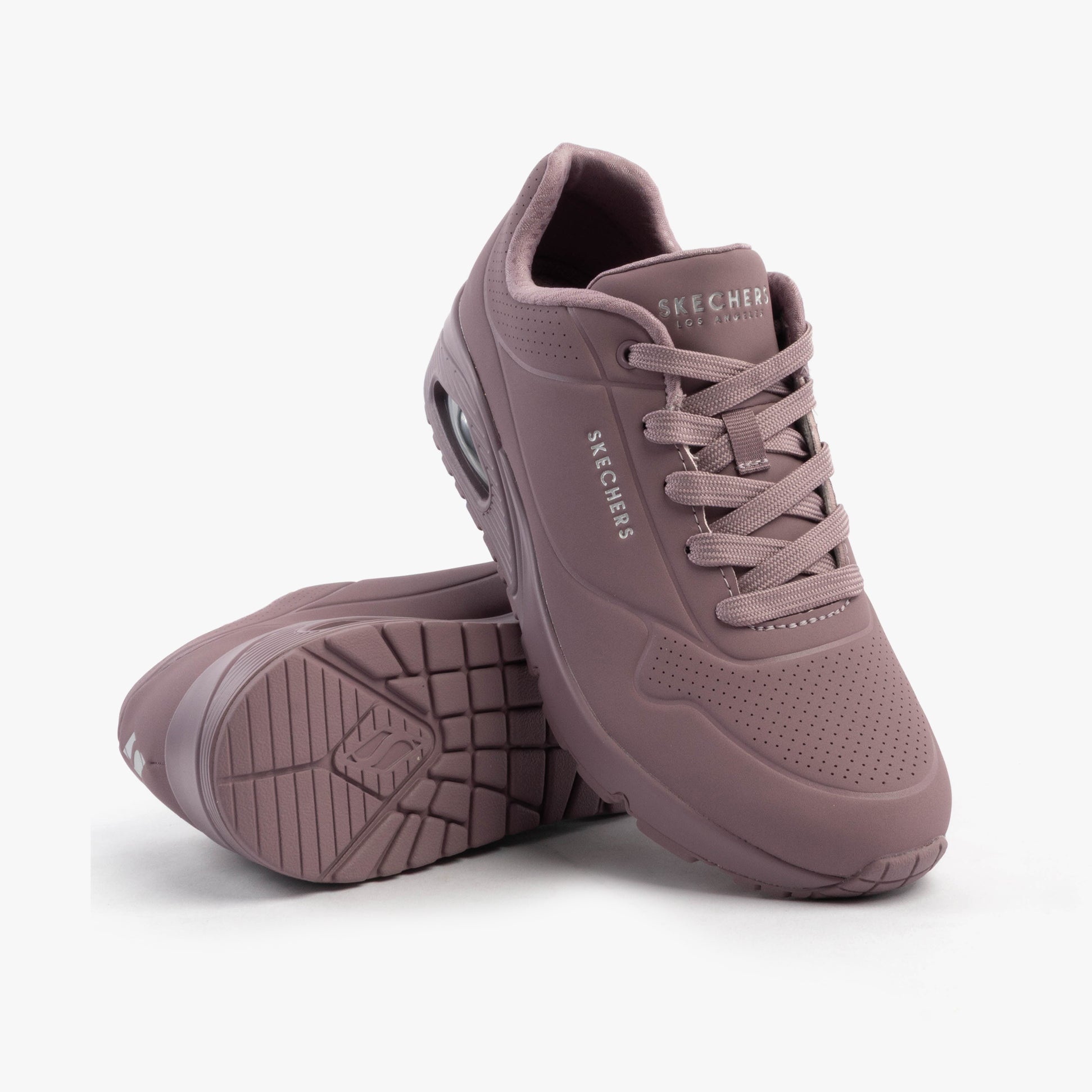 Skechers 73690/DKMV UNO - STAND ON AIR Womens Trainers Dark Mauve