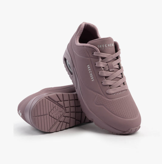 Skechers UNO - STAND ON AIR Womens Trainers Dark Mauve