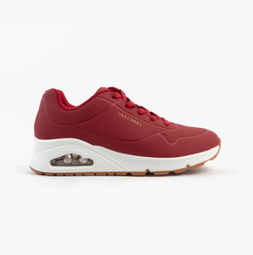 Skechers UNO - STAND ON AIR Womens Trainers Dark Red