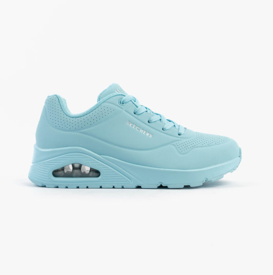 Skechers UNO - STAND ON AIR Womens Trainers Light Blue