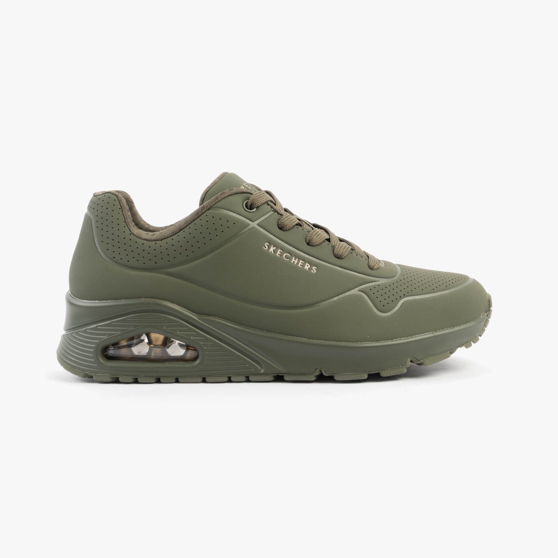 Skechers 73690/OLV UNO - STAND ON AIR Womens Trainers Olive