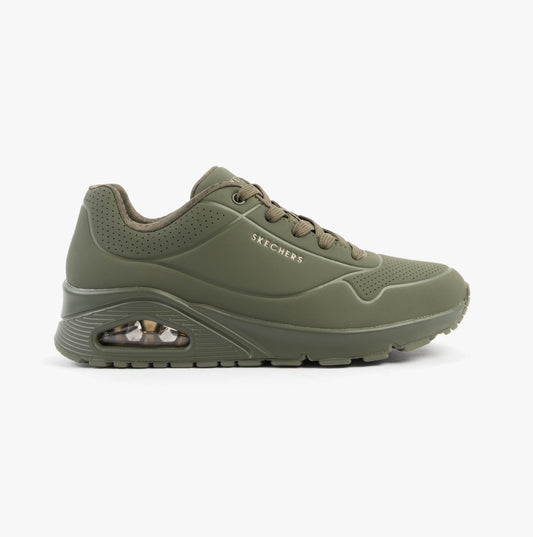 Skechers UNO - STAND ON AIR Womens Trainers Olive
