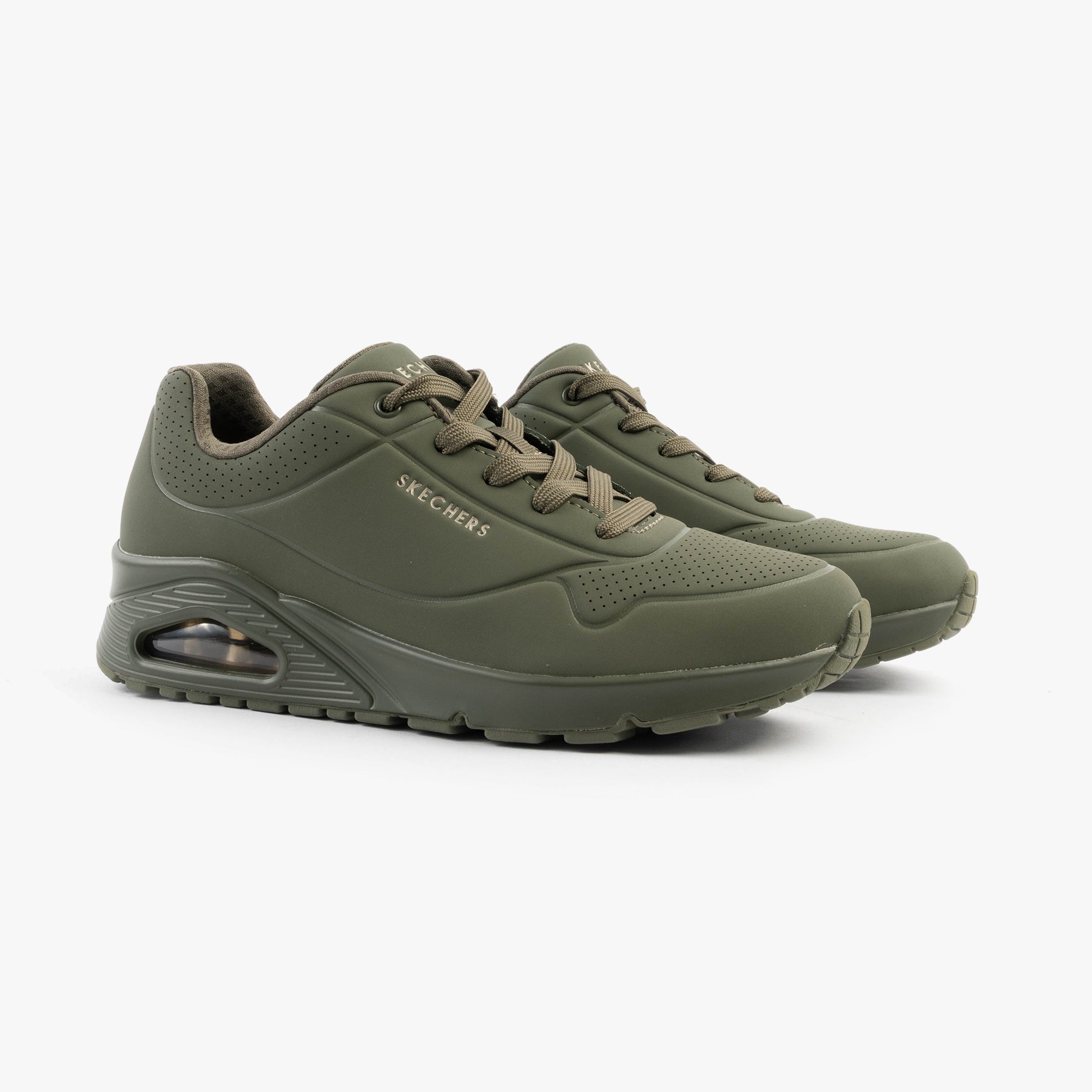 Skechers 73690/OLV UNO - STAND ON AIR Womens Trainers Olive