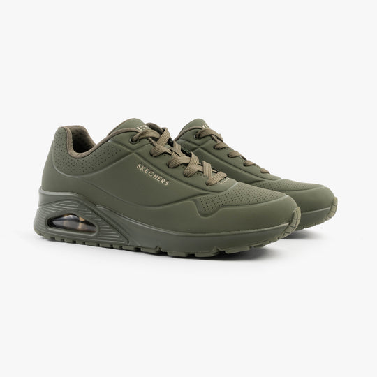 Skechers UNO STAND ON AIR Womens Trainers Olive