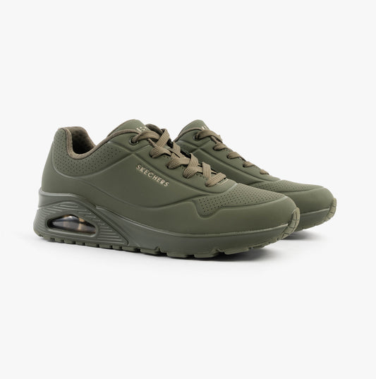 Skechers UNO - STAND ON AIR Womens Trainers Olive