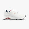 Skechers UNO - STAND ON AIR Womens Trainers White/Red