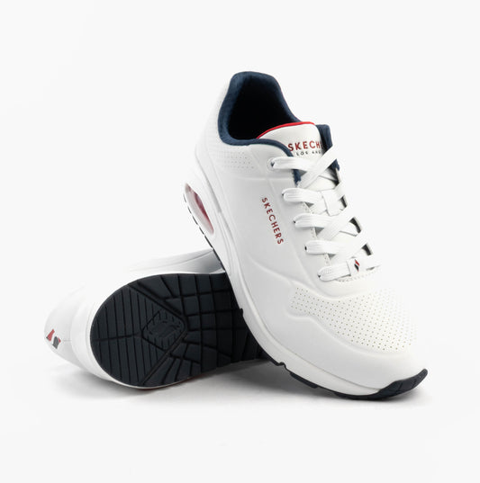 Skechers UNO - STAND ON AIR Womens Trainers White/Red