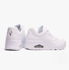 Skechers 73690/W UNO Womens Lace-Up Trainers White