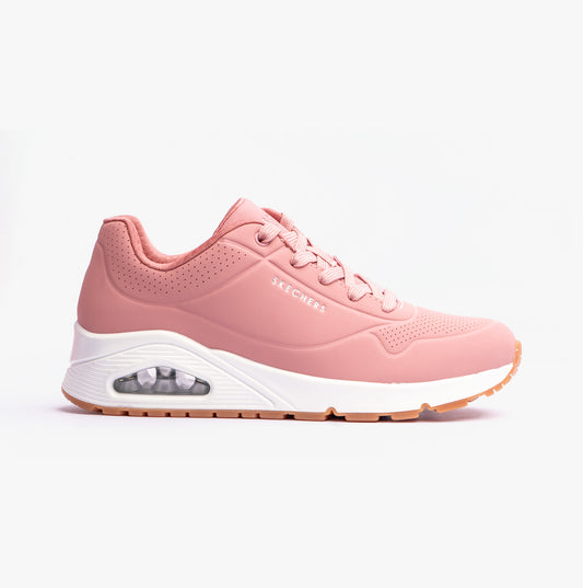 Skechers 73690/ROS UNO - STAND ON AIR Womens Trainers Rose