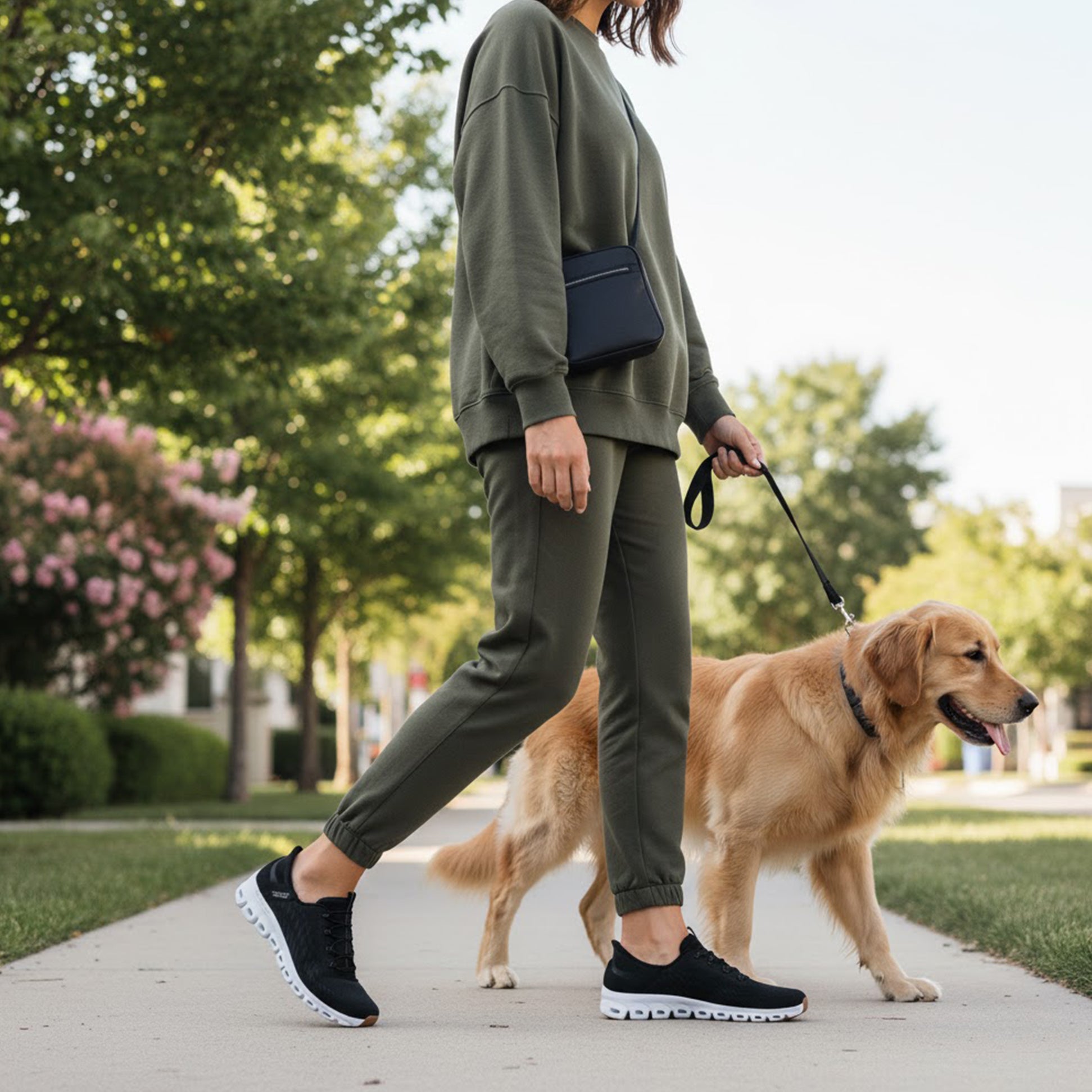 Skechers 104574/BKW GLIDE-STEP - TRANQUILITY Womens Trainers Black/White