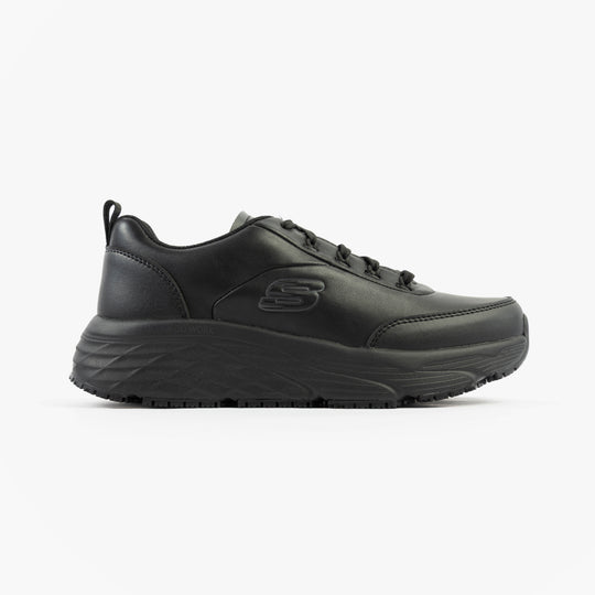 Skechers Work 108015EC Max Cushioning Elite SR - Kajus Womens Slip Resistant Work Trainers Black