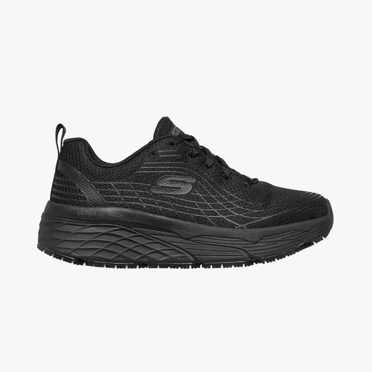 Skechers Work 108016EC Max Cushioning Elite SR Womens Slip Resistant Work Trainers Black