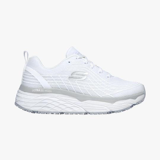Skechers Work 108016EC Max Cushioning Elite SR Womens Slip Resistant Work Trainers White
