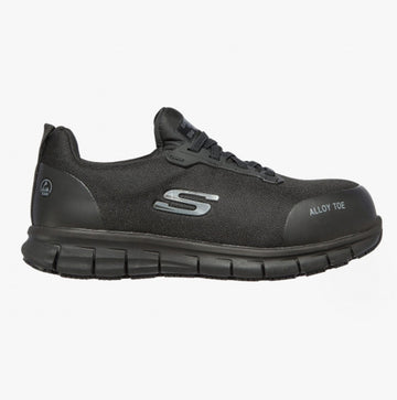 Skechers Work 108041EC/BLK SURE TRACK JIXIE Womens Safety Toe Trainers Black
