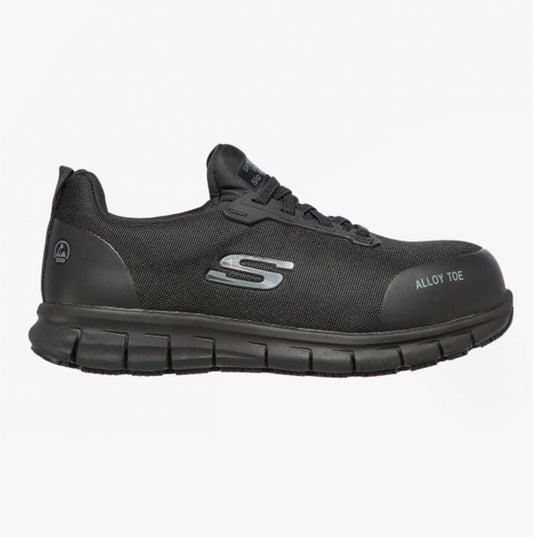 Skechers Work 108041EC/BLK SURE TRACK JIXIE Womens Safety Toe Trainers Black