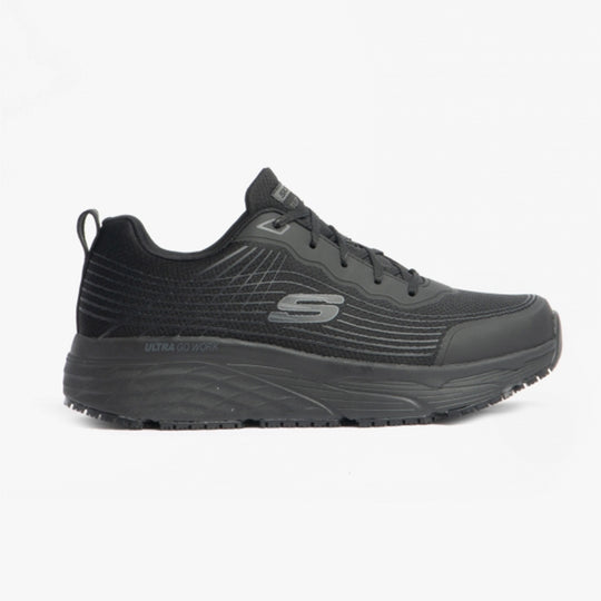 Skechers Work 200021EC Max Cushioning Elite SR - Rytas Mens Slip Resistant Work Trainers Black