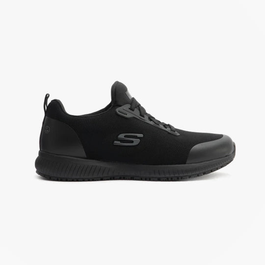 Skechers Work 200051EC Squad SR - Myton Mens Slip Resistant Work Trainers Black