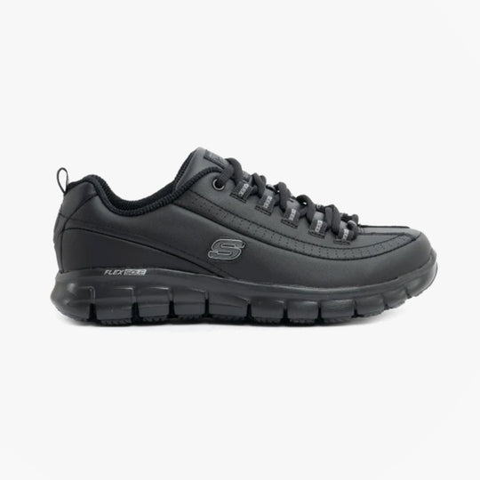 Skechers Work 76550EC Sure Track - Trickel SR Womens Slip Resistant Work Trainers Black