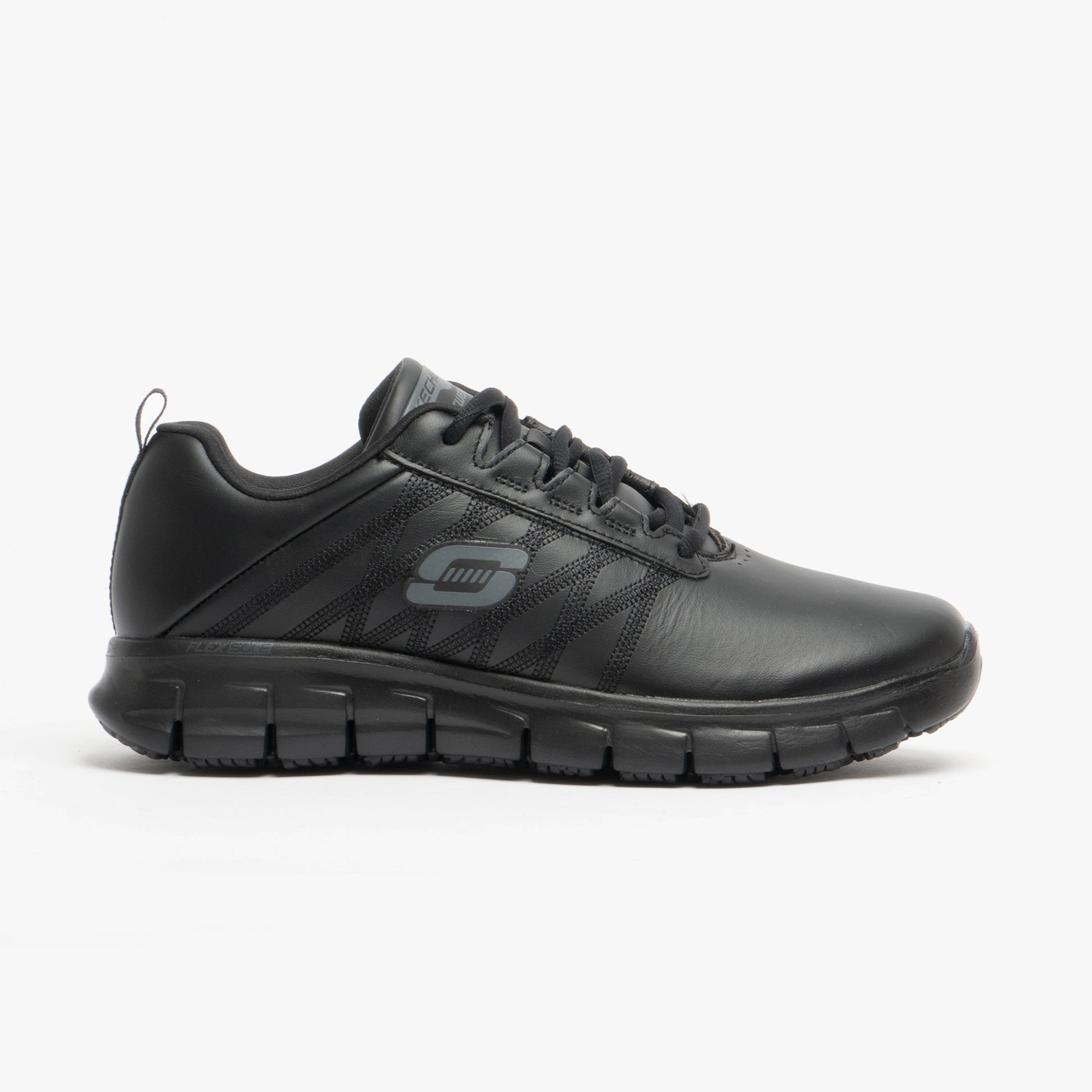 Skechers Work 76576EC SURE TRACK ERATH SR Womens Occupational Shoes Black