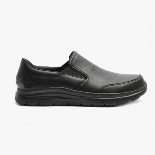Skechers Work 77071EC Flex Advantage - Bronwood SR Mens Slip Resistant Work Trainers Black