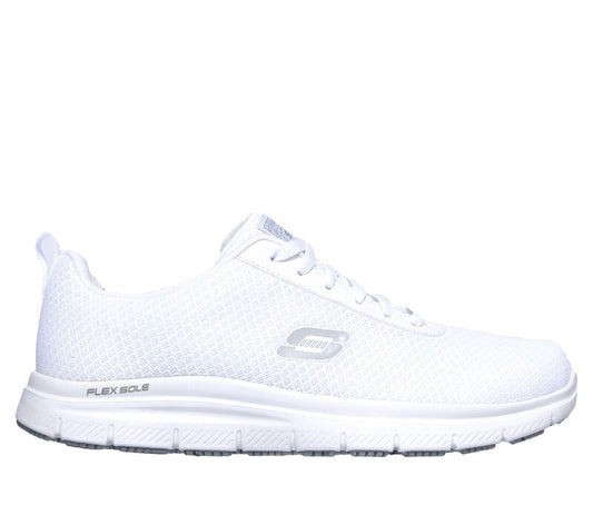 Skechers Work 77125EC/WHT FLEX Mens Trainers White