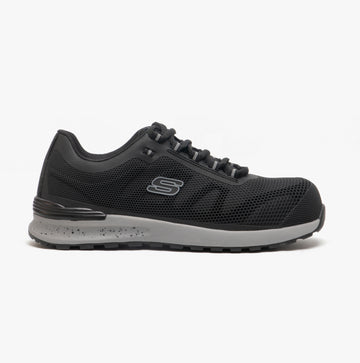 Skechers Work 77180EC/BLK BULKLIN - LYNDALE Mens Safety Trainers Black