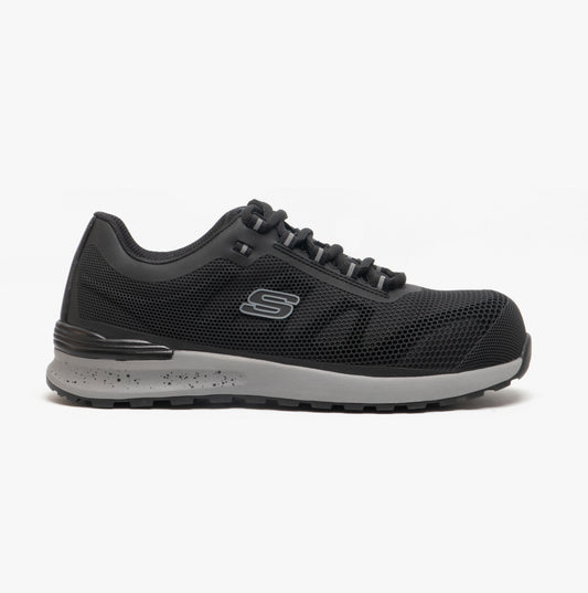Skechers Work 77180EC/BLK BULKLIN - LYNDALE Mens Safety Trainers Black
