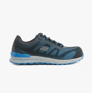 Skechers Work 77180EC/BLU BULKLIN - LYNDALE Mens Safety Trainers Blue