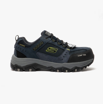 Skechers Work 77183EC/NVBK GREETAH Mens Suede Safety Trainers Navy/Black