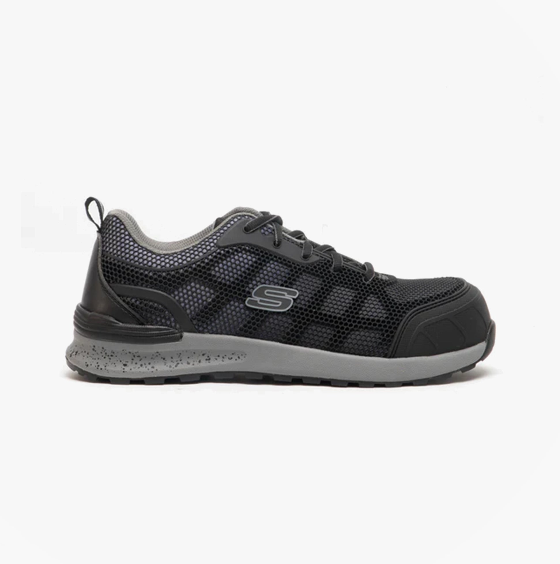 Skechers Work 77273EC BULKLIN - LYNDALE Womens Safety Trainers Black/Grey