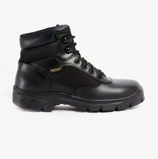 Skechers Work 77526EC/BLK WASCANA - BENEN Mens Leather Tactical Boots Black