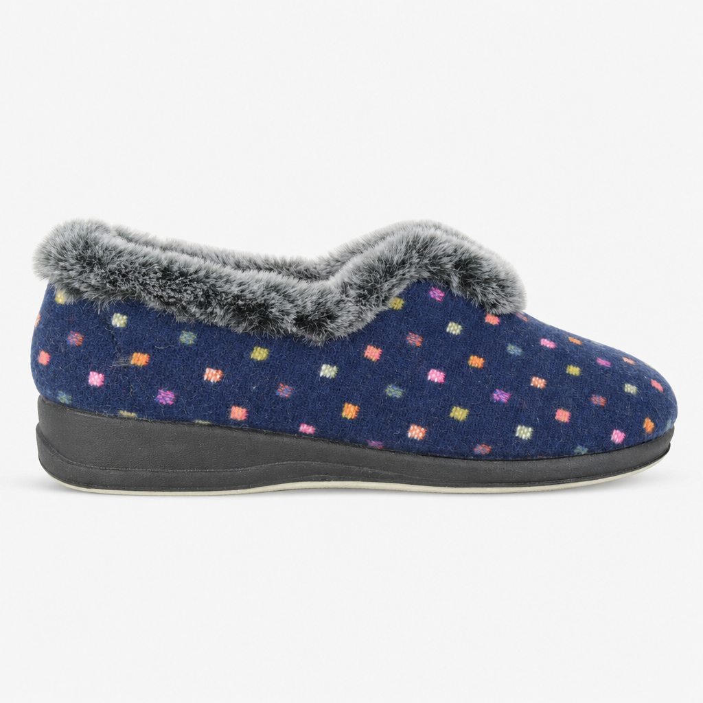 Sleepers NANCY Womens Full Slippers Navy