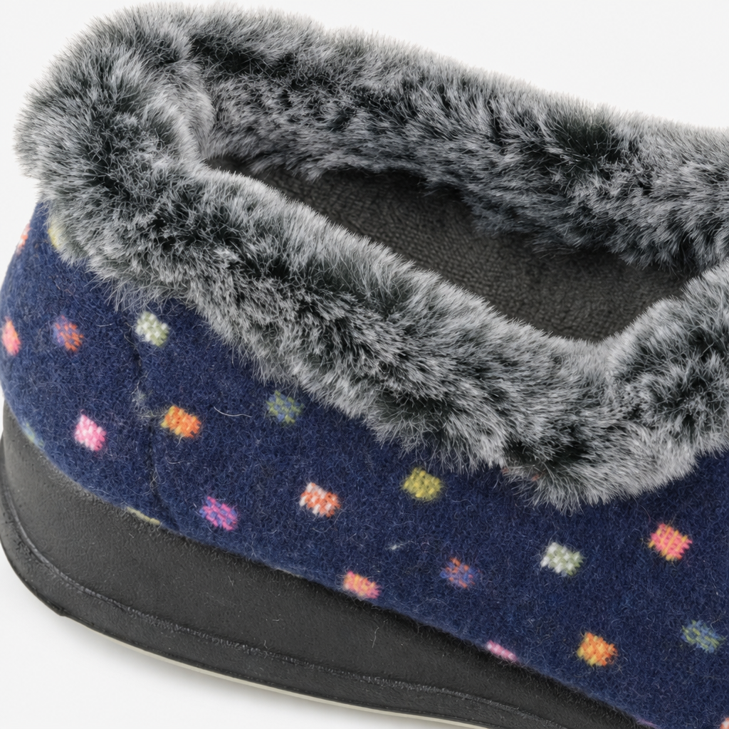 Sleepers NANCY Womens Full Slippers Navy