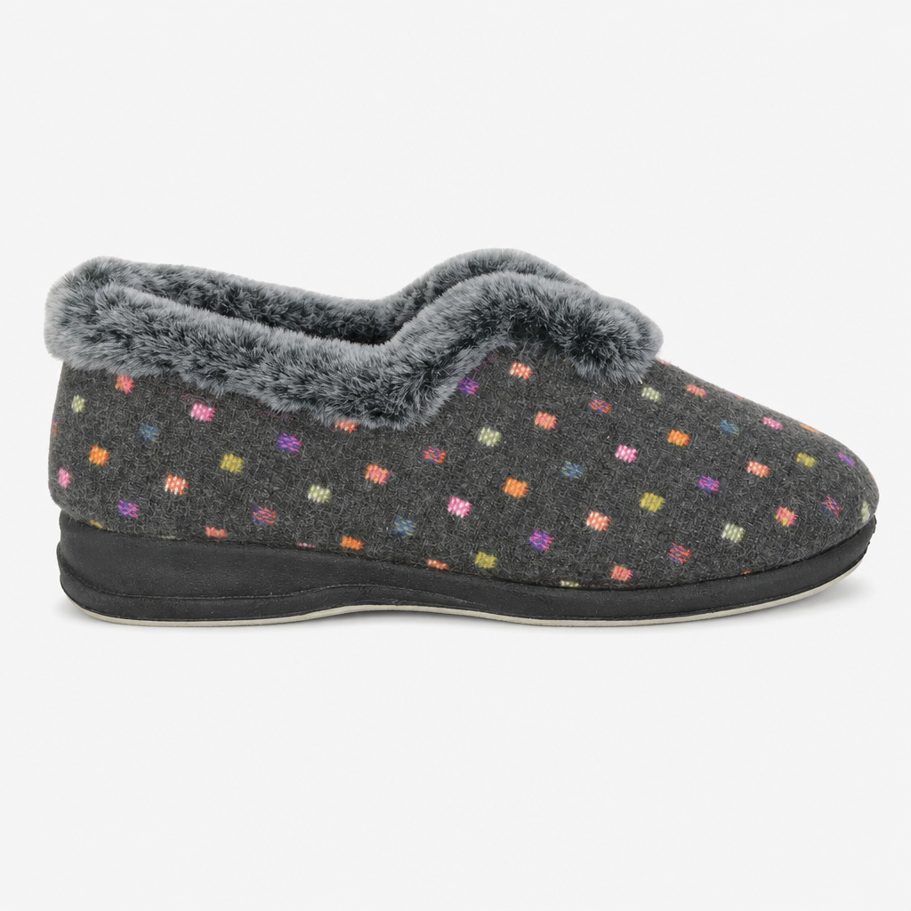 Sleepers NANCY Womens Full Slippers Grey
