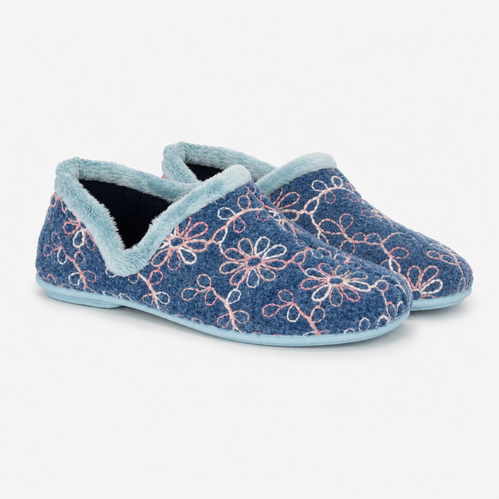Sleepers SARA Womens Full Slippers Blue