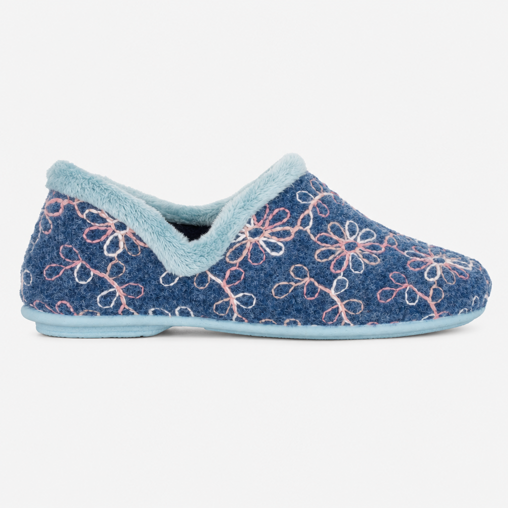 Sleepers SARA Womens Full Slippers Blue