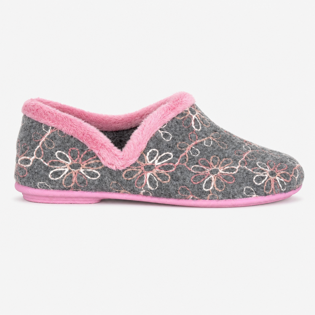 Sleepers SARA Womens Full Slippers Grey