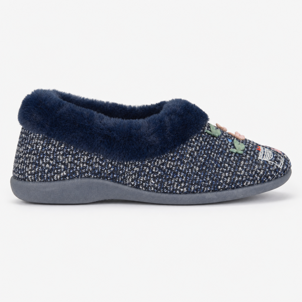 Sleepers TESSA Womens Full Slippers Navy