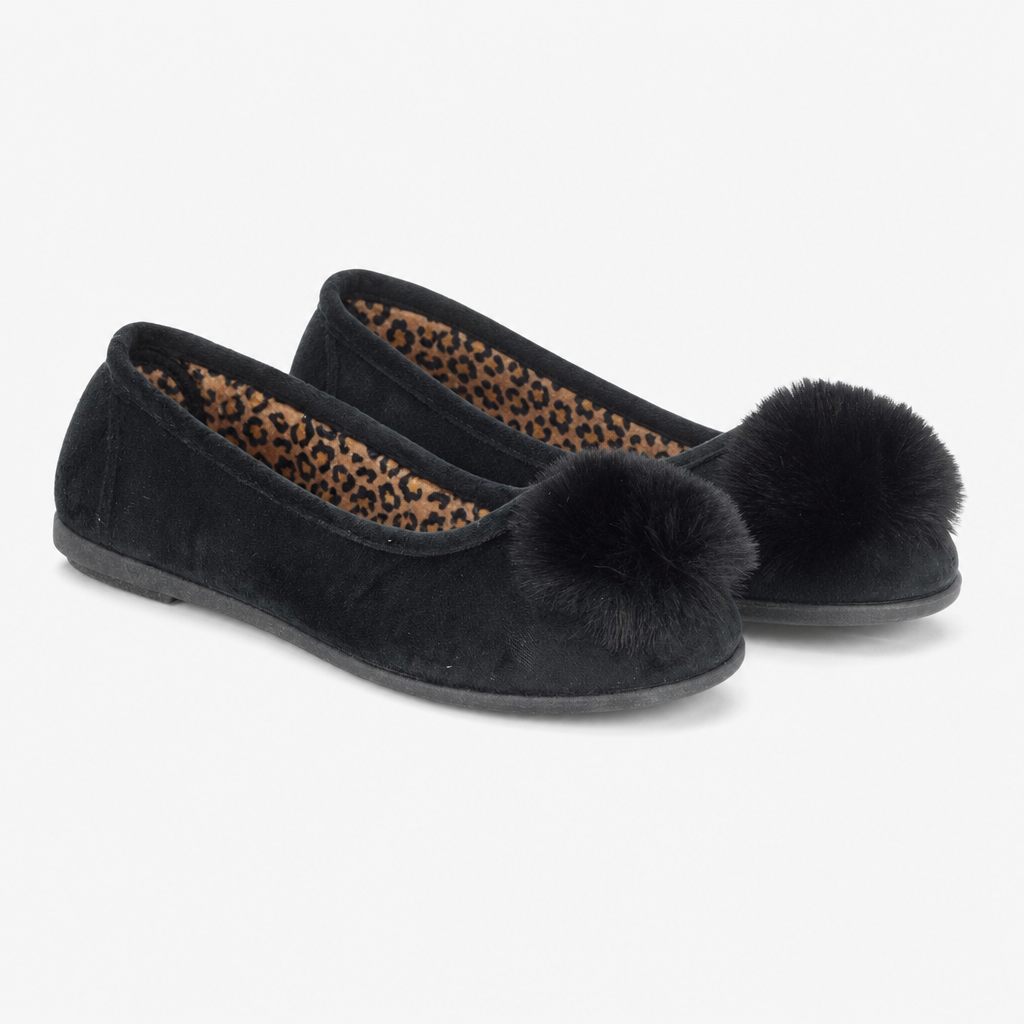 Sleepers JULIE Womens Full Slippers Black