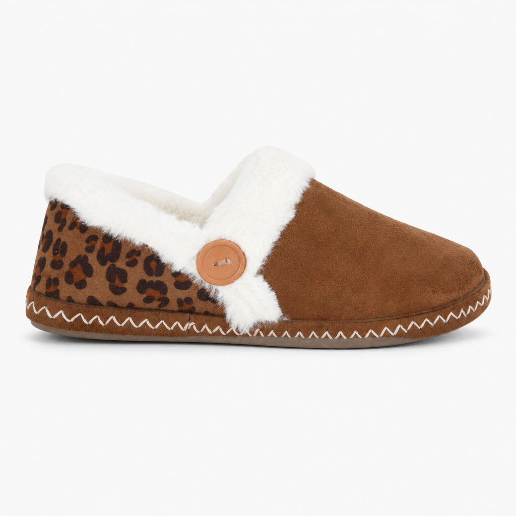 Sleepers RACHEL Womens Full Slippers Dark Tan