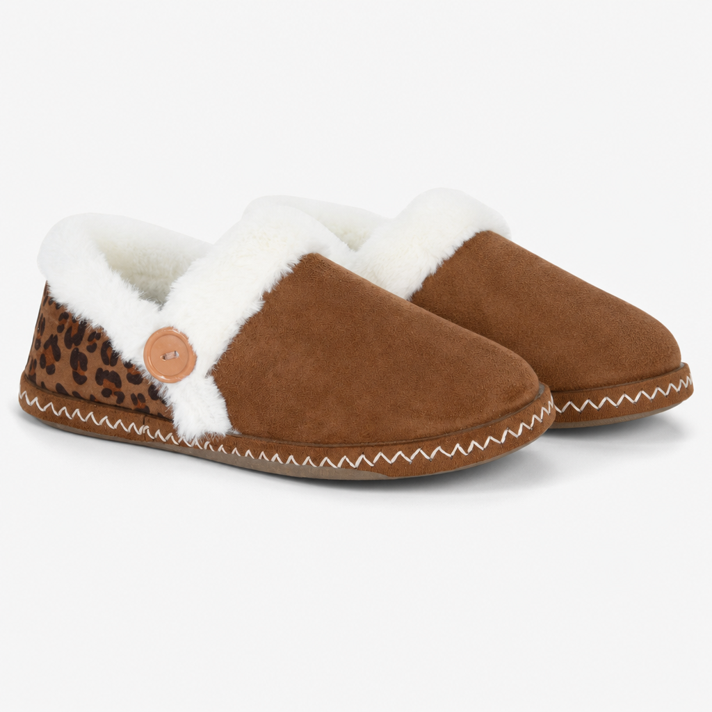 Sleepers RACHEL Womens Full Slippers Dark Tan