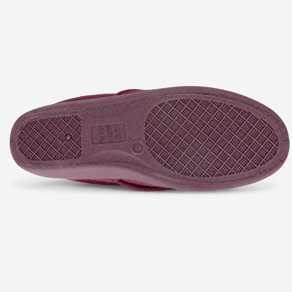 Sleepers CLARE Womens Full Slippers Burgundy