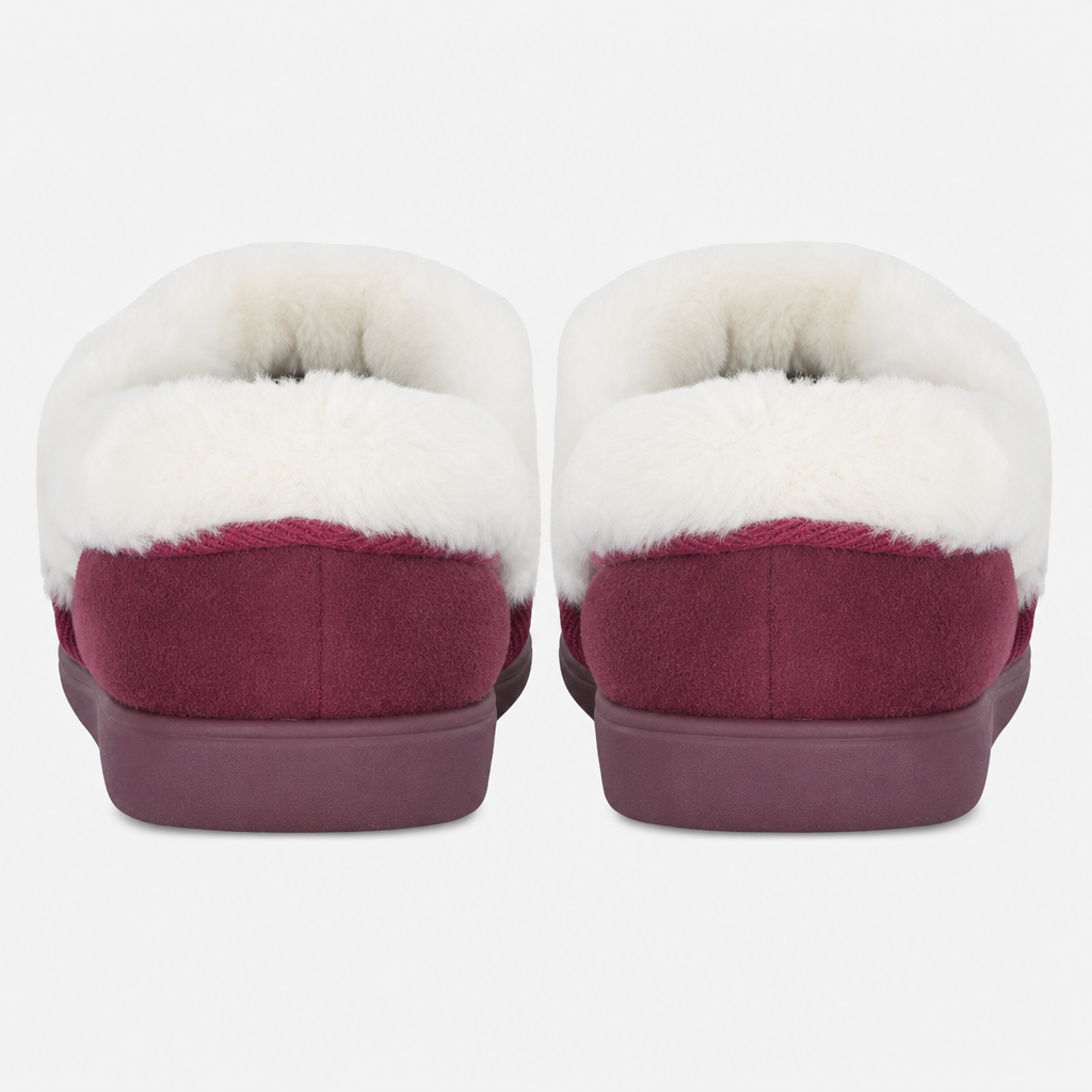 Sleepers CLARE Womens Full Slippers Burgundy