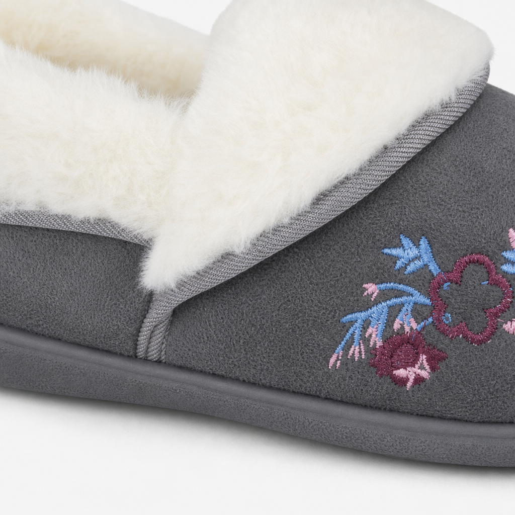 Sleepers CLARE Womens Full Slippers Grey