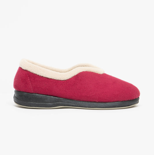 Sleepers OLIVIA Womens Full Slippers Wine
