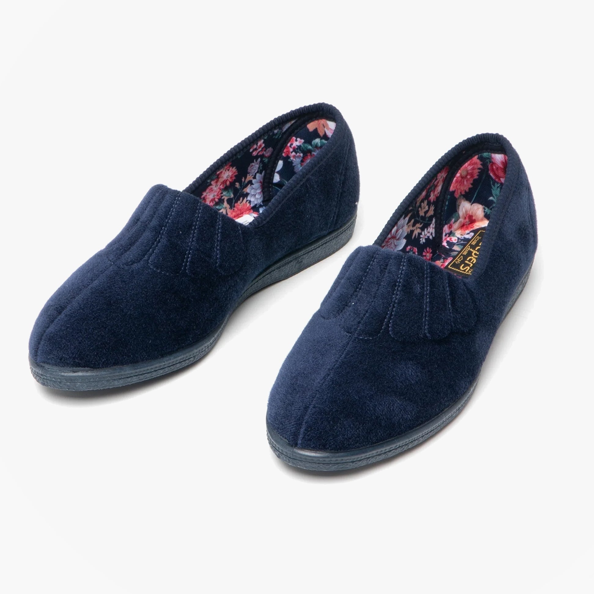 Sleepers ZARA Womens Full Slippers Navy Blue