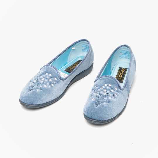Sleepers NIETA Womens Full Slippers Blueberry