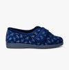 Sleepers IVY Womens Full Slippers Navy Blue Floral